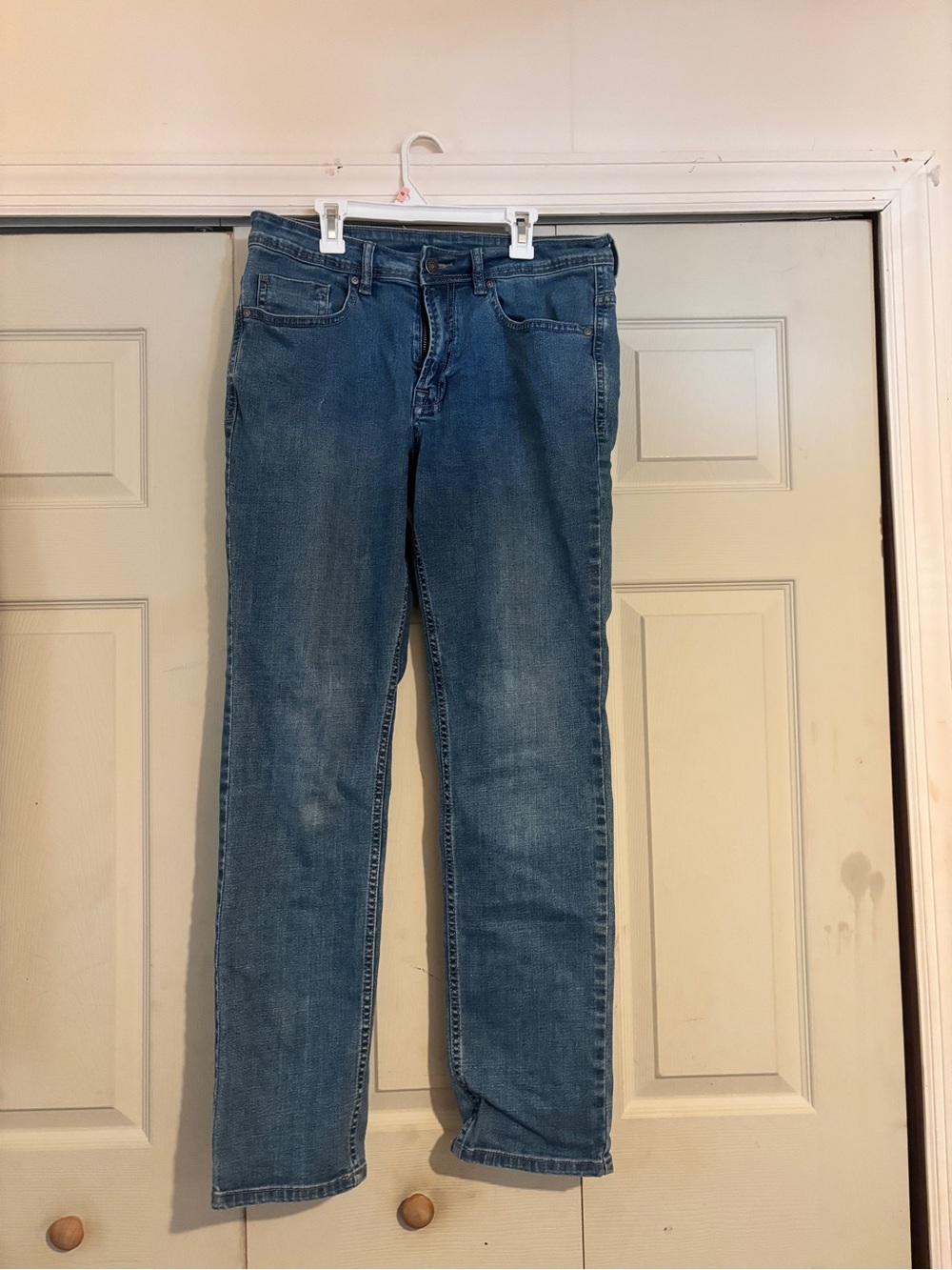Buffalo David Bitton Men's Straight Blue Denim Jeans